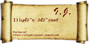 Illyés József névjegykártya