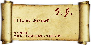 Illyés József névjegykártya